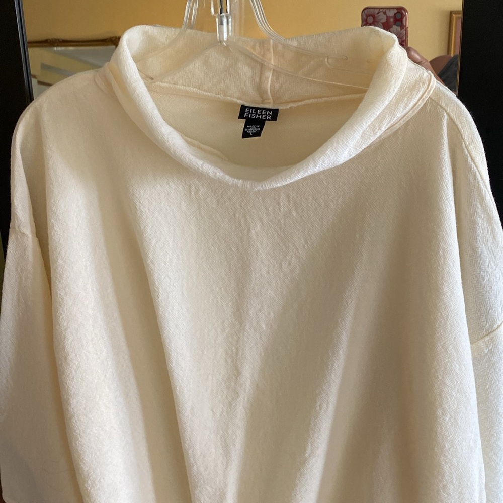 EILEEN FISHER 190% wool Lana oversized shirt - Picture 7 of 12